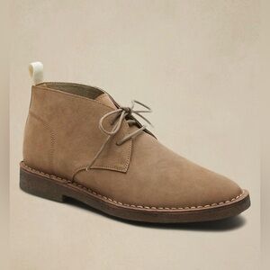 Banana Republic Brendt Norman Chukka Leather Mens Size 8.5 Brown Suede